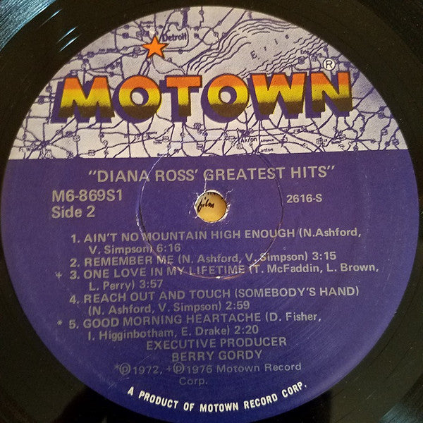 Diana Ross : Diana Ross' Greatest Hits (LP, Comp)