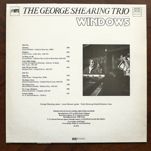 George Shearing Trio : Windows (LP, Album)