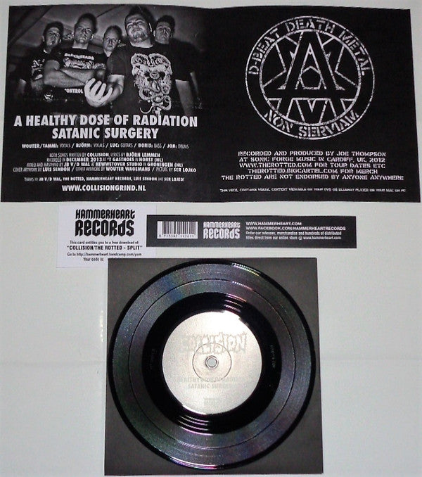 Collision (4) / The Rotted : Untitled / Rotted Fucking Earth (7")