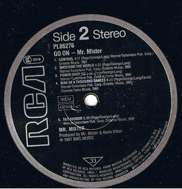 Mr. Mister : Go On... (LP, Album)