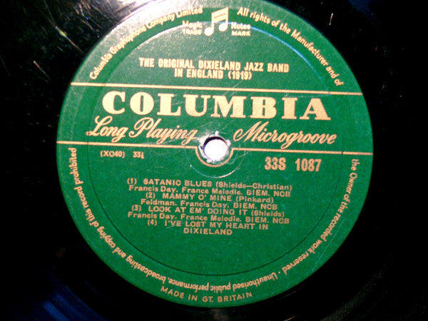 Original Dixieland Jazz Band : In England 1919 (10", Comp)