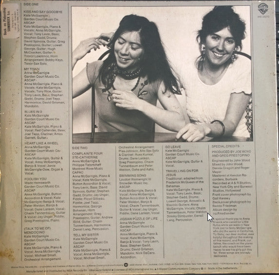 Kate & Anna McGarrigle : Kate & Anna McGarrigle (LP, Album, RP)