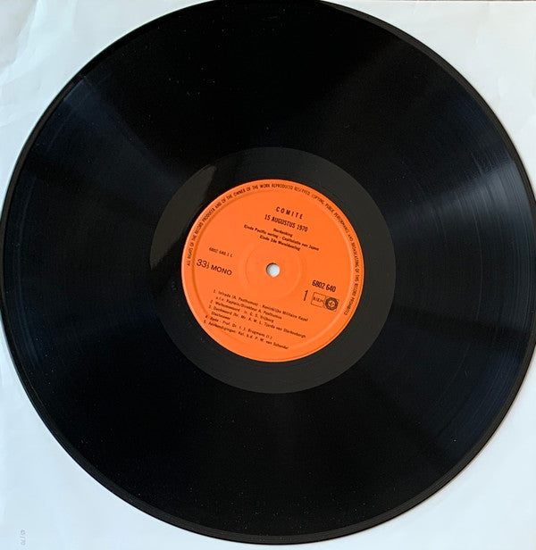 Various : Comité 15 Augustus 1970, Eénmaal, Voor De Eerste Maal, Voor De Laatste Maal, Een Ereschuld Ingelost (LP, Album, Mono)