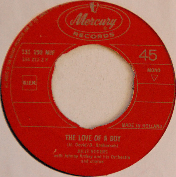 Julie Rogers : The Wedding (La Novia) / The Love Of A Boy (7", Single, Mono)