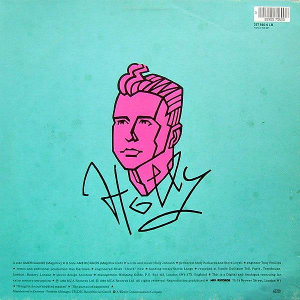 Holly Johnson : Americanos (Magimix)  (12")