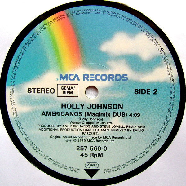 Holly Johnson : Americanos (Magimix)  (12")
