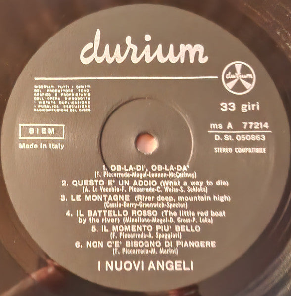 I Nuovi Angeli : I Nuovi Angeli (LP, Album)