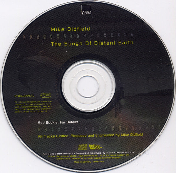 Mike Oldfield : The Songs Of Distant Earth (CD, Album, Enh, RP)
