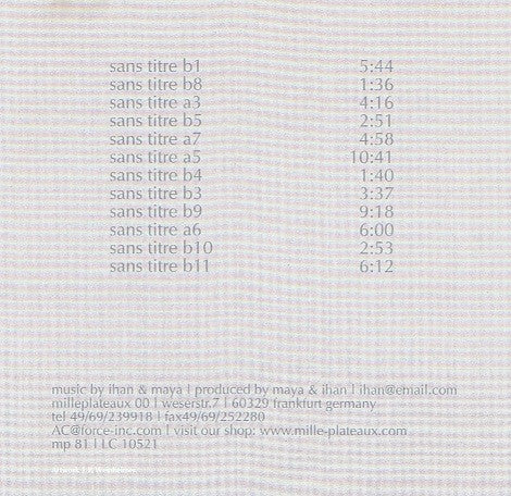 Ihan : Iota (CD, Album)