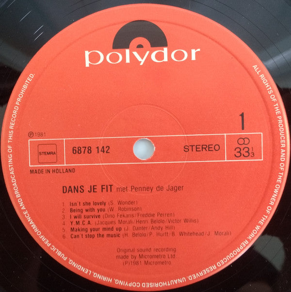 Penney de Jager : Dans Je Fit Met Penney de Jager (LP, Album)