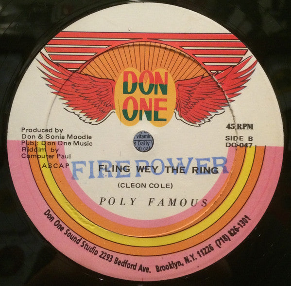 Ninja Kid / Poly Famous : Gal You A Lead / Fling Wey The Ring (12")