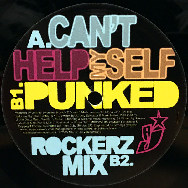 Housebreakerz : Can't Help Myself (12")