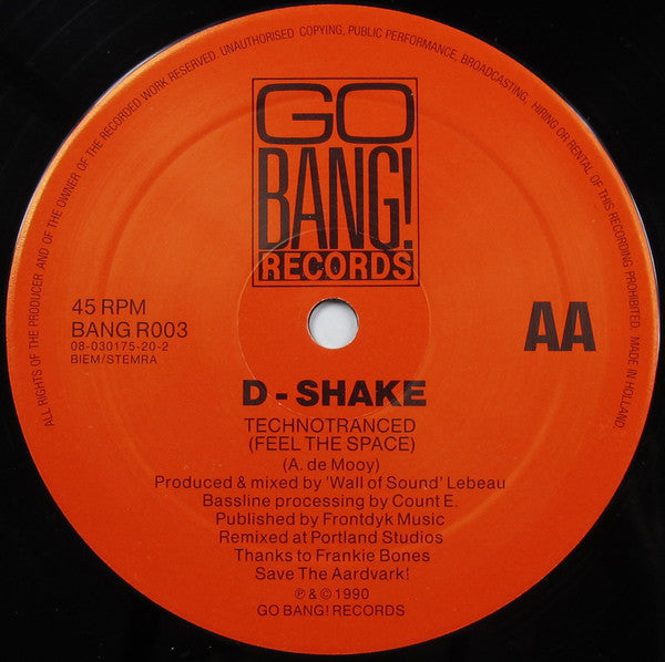D-Shake : Techno Trance (Remix) (12")