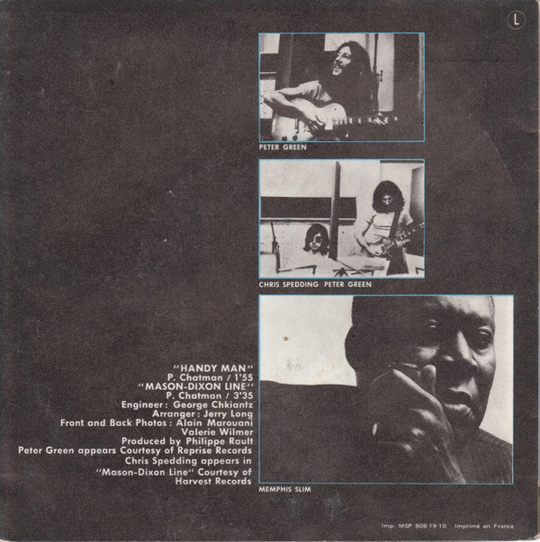 Memphis Slim : Handy Man / Mason Dixon Line (7", Single, Mono)