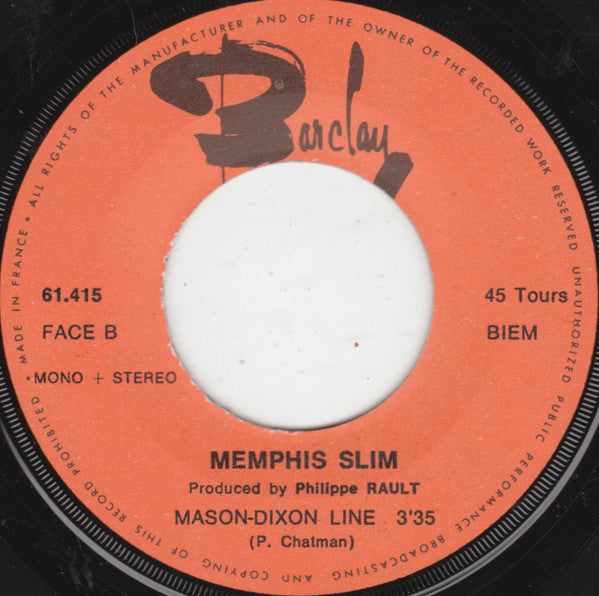 Memphis Slim : Handy Man / Mason Dixon Line (7", Single, Mono)
