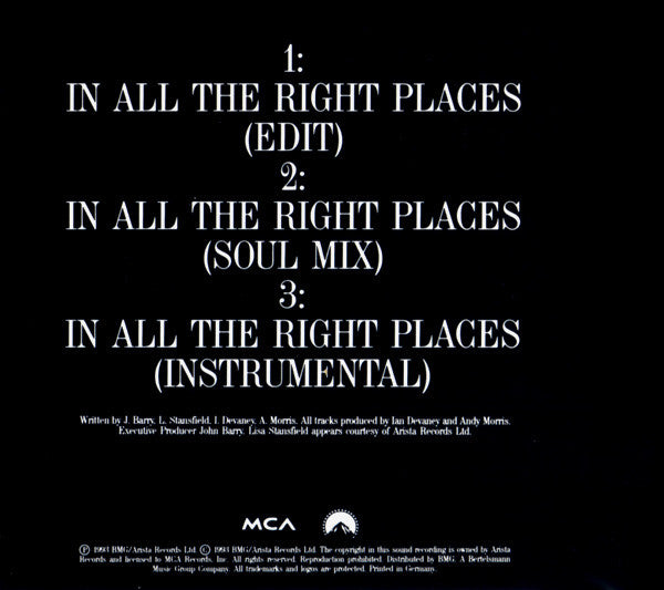 Lisa Stansfield : In All The Right Places (CD, Maxi)