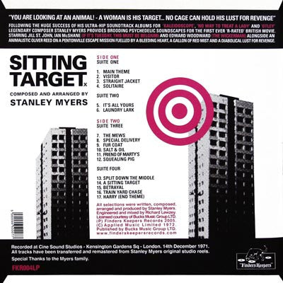 Stanley Myers : The Original Motion Picture Soundtrack To Douglas Hickox's Sitting Target (LP, Album)