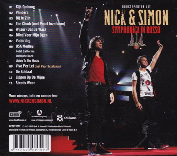 Nick & Simon : Hoogtepunten Uit Symphonica In Rosso (CD, Album)