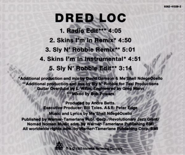 Me'Shell NdegéOcello : Dred Loc (CD, Maxi)