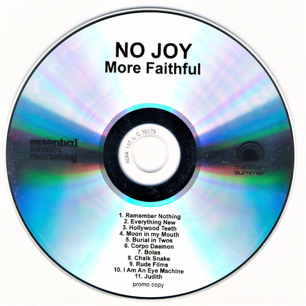 No Joy : More Faithful (CDr, Album, Promo)