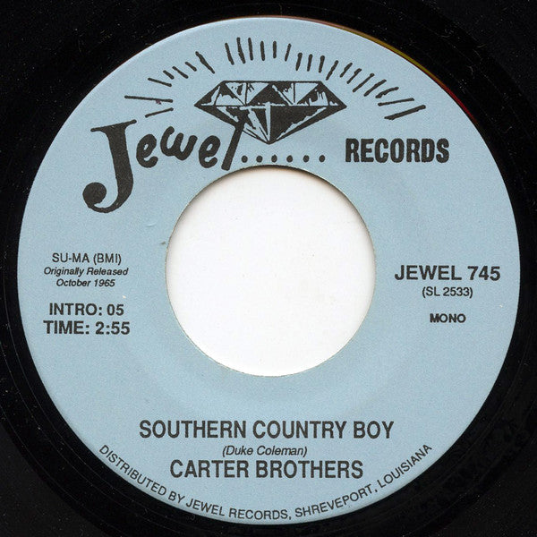 The Carter Brothers : Booze In The Bottle / Southern Country Boy (7", Single, RE)
