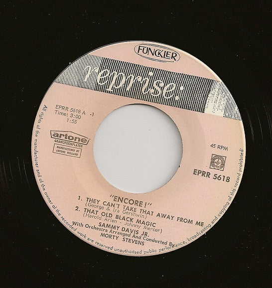 Sammy Davis Jr. : Encore! (7", EP)