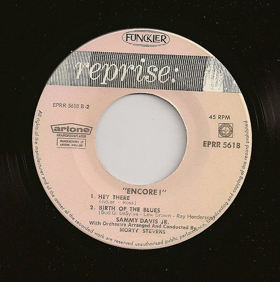 Sammy Davis Jr. : Encore! (7", EP)