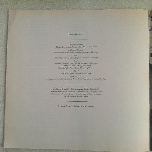 Joseph Haydn, Gundula Janowitz, Peter Schreier, Martti Talvela, Wiener Singverein, Wiener Symphoniker, Karl Böhm : Die Jahreszeiten (3xLP + Box)
