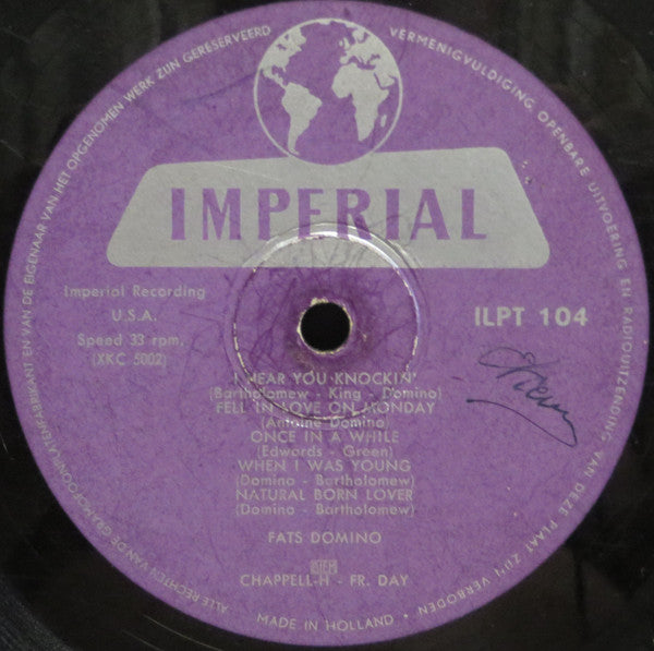 Fats Domino : Swingin' Fats (10", Album)