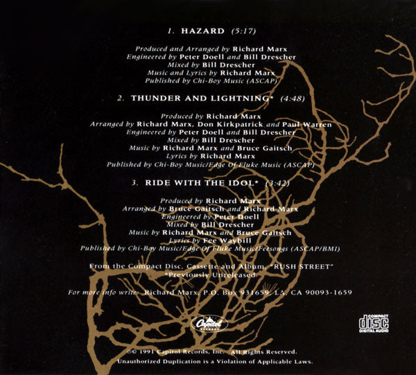 Richard Marx : Hazard (CD, Maxi)