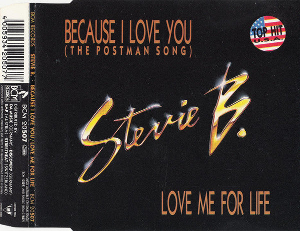 Stevie B : Because I Love You / Love Me For Life (CD, Maxi)