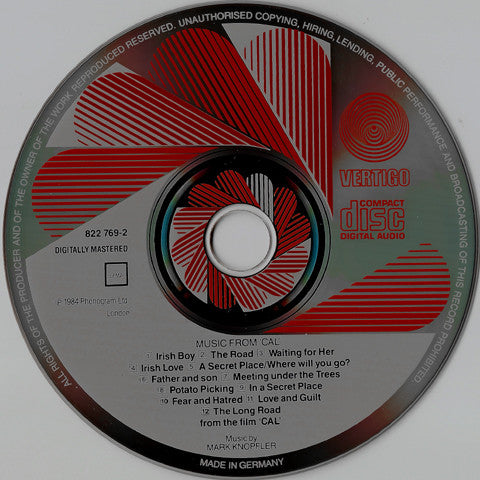 Mark Knopfler : Music By Mark Knopfler From The Film Cal (CD, Album)