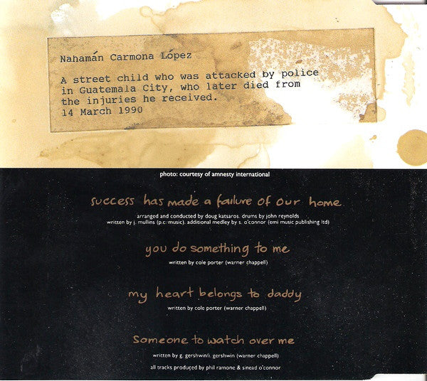 Sinéad O'Connor : Success Has Made A Failure Of Our Home (CD, Single, CD2)