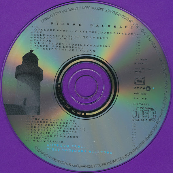 Pierre Bachelet : Quelque Part... C'est Toujours Ailleurs (CD, Album)
