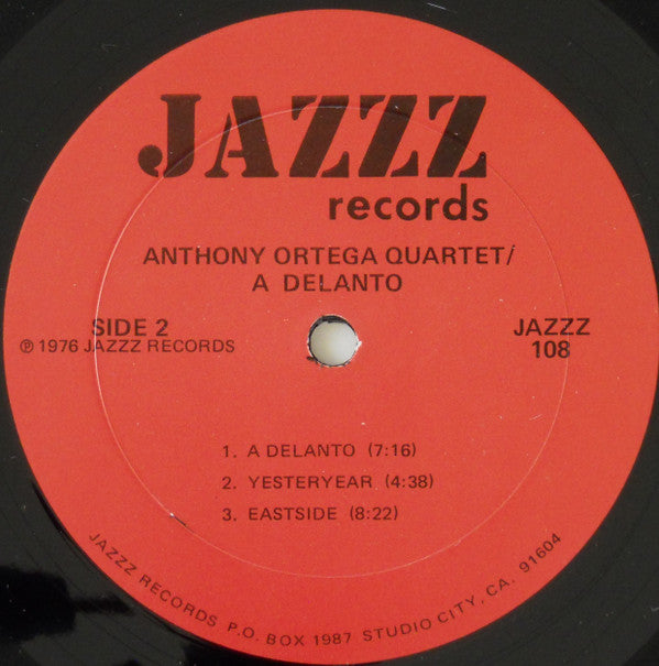 Anthony Ortega : A Delanto (LP, Album)