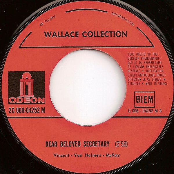 Wallace Collection : Dear Beloved Secretary (7", Single)