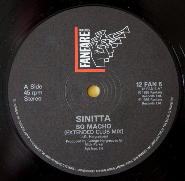 Sinitta : So Macho! (12")