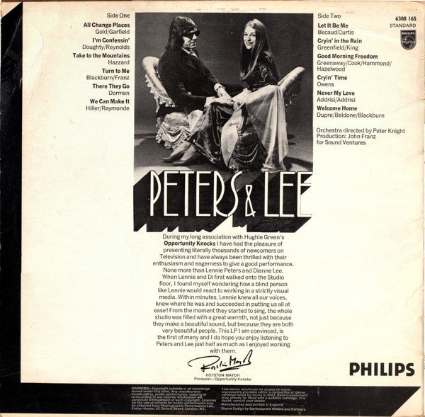 Peters & Lee : We Can Make It (LP)
