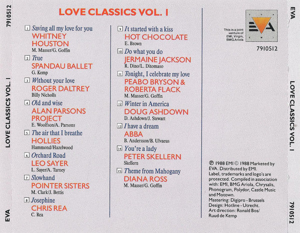 Various : Love Classics Vol. 1 (CD, Comp)