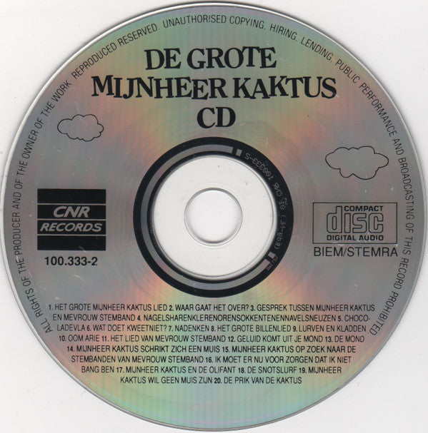 Meneer Kaktus : De Grote Mijnheer Kaktus CD (CD, Album)