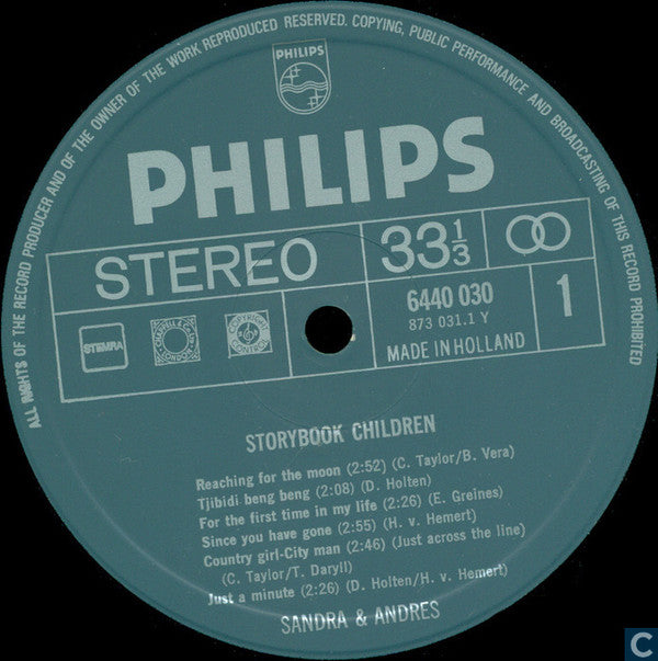 Sandra & Andres : Storybook Children (LP, Album, RE)