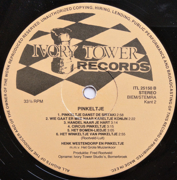 Henk Westendorp m.m.v. Het Grote Muizenkoor : Pinkeltje (LP, Album)