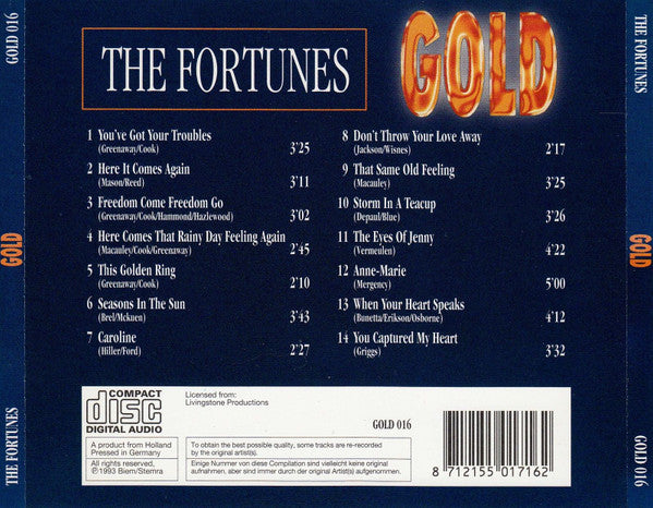 The Fortunes : Gold (CD, Comp)