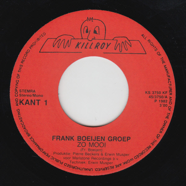 Frank Boeijen Groep : Zo Mooi (7", Single)