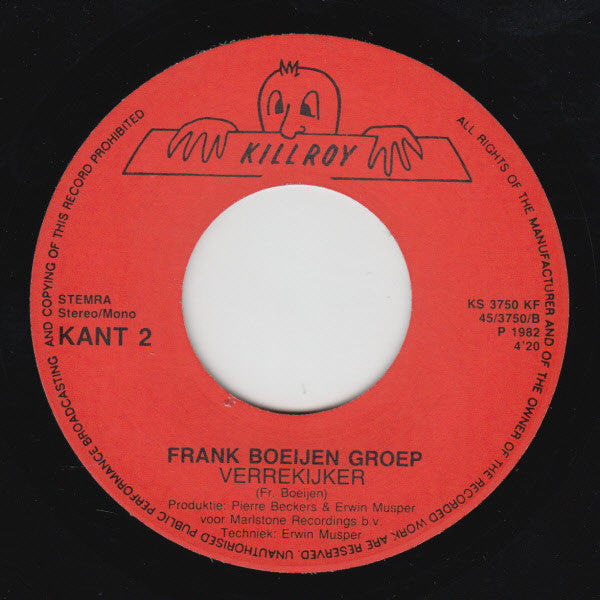 Frank Boeijen Groep : Zo Mooi (7", Single)