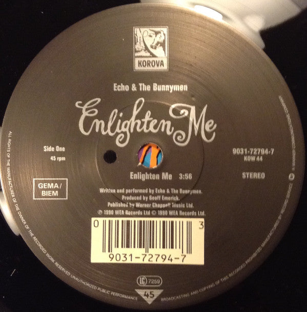 Echo & The Bunnymen : Enlighten Me (7", Single)