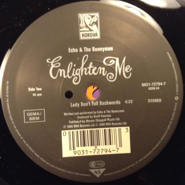 Echo & The Bunnymen : Enlighten Me (7", Single)