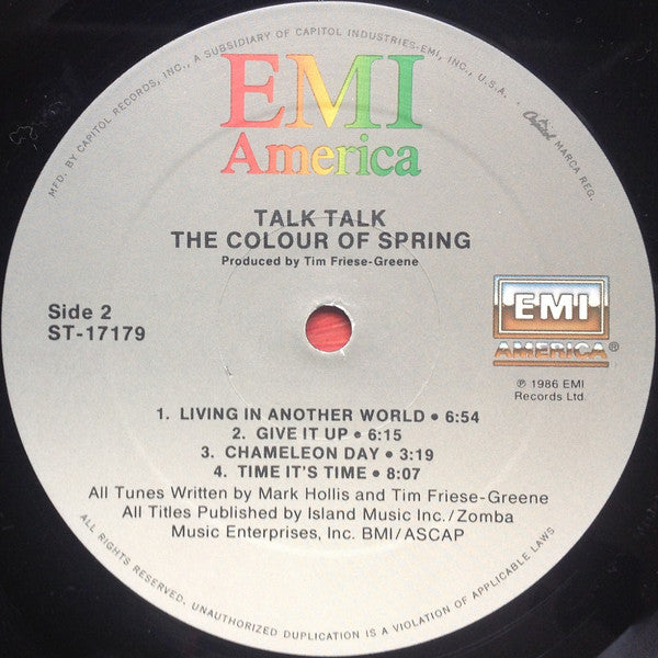 Talk Talk : The Colour Of Spring (LP, Album, All)