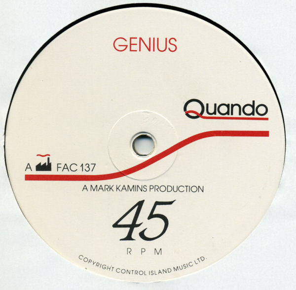 Quando Quango : Genius (12", Single)
