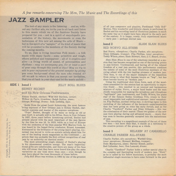Various : Jazz Sampler (10", Smplr, All)